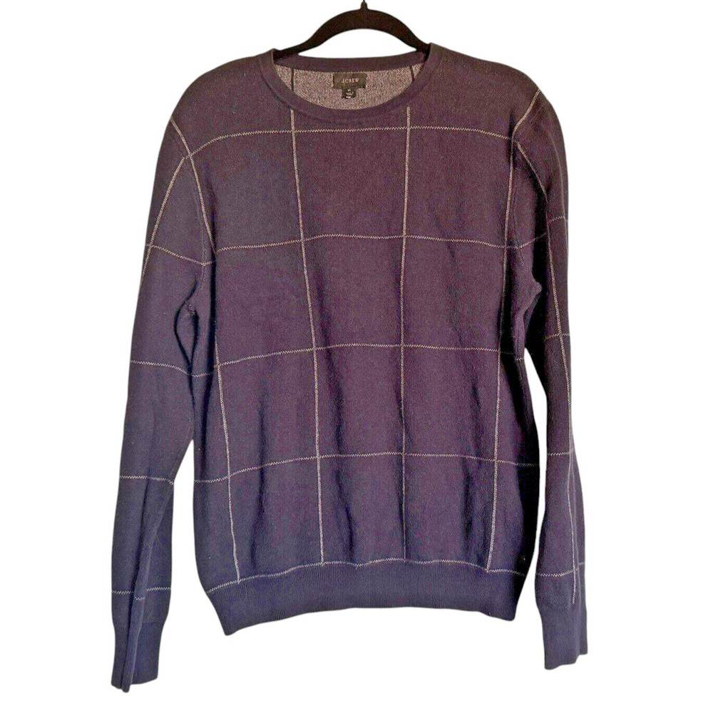 JCrew Sz. M Cotton‎ Cashmere Blend Sweater Heritage Preppy Business